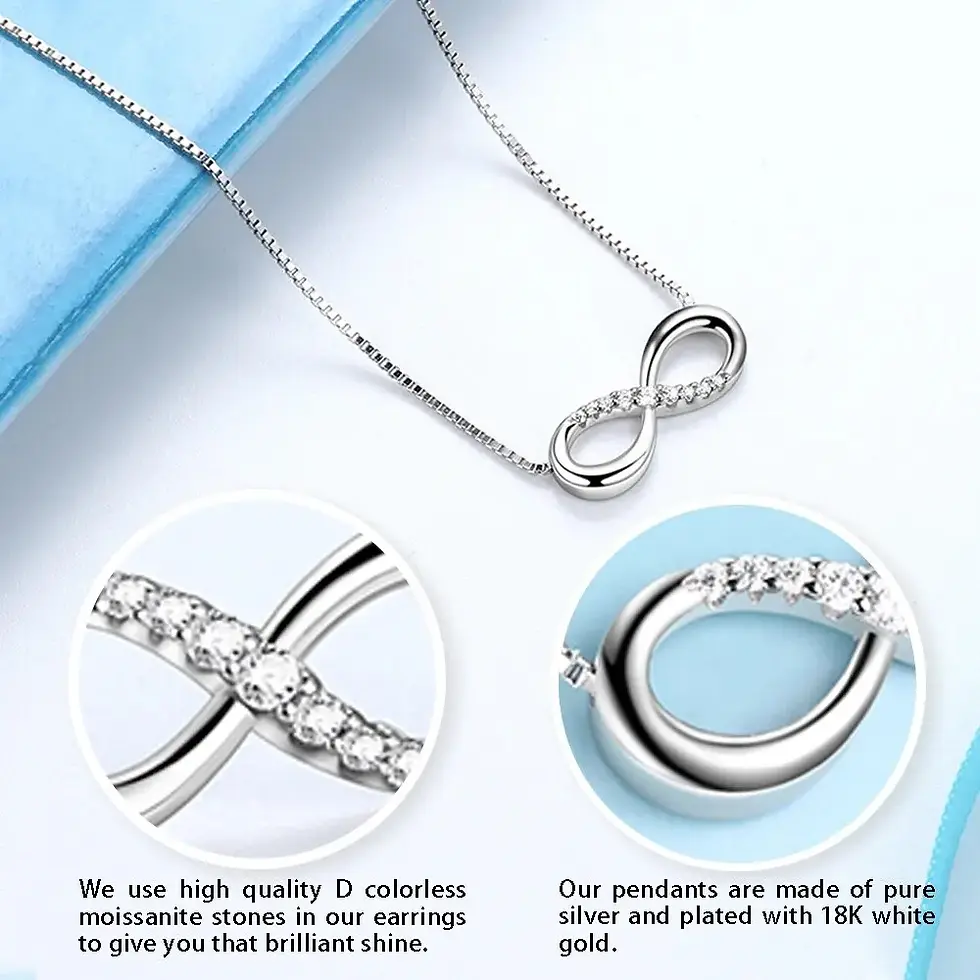 Thumbnail: Infinite Heart Pendant Necklace