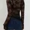 Thumbnail: Lace Floral Fitted Crop Top Mesh Vintage