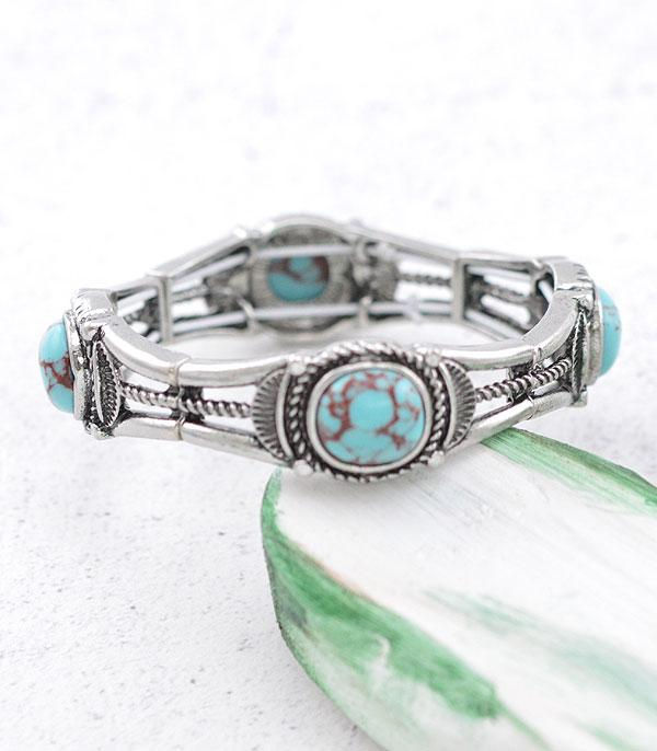 Thumbnail: Semi Stone Stretch Bracelet
