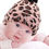 Thumbnail: C.C Baby leopard knit beanie with pom