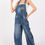 Thumbnail: Washed Denim Overall Jumpsuit