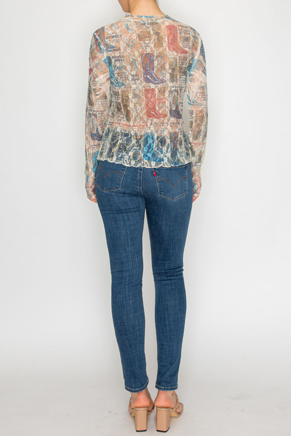 Thumbnail: All Lace Sparkly Top