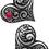 Thumbnail: PAISLEY TEXTURE HEART GEMSTONE STUD EARRING