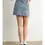 Thumbnail: Buttoned Scallop Denim Skirt