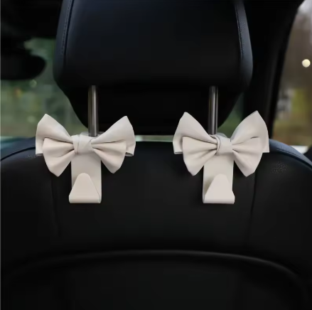 Thumbnail: Car Seat Back Hook Bowknot Storage Hook