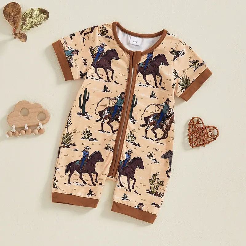 Thumbnail: Western Romper Short Sleeve
