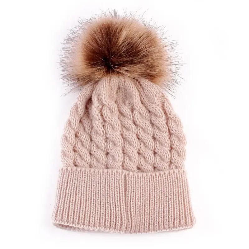 Thumbnail: Girls & Boys Toddler Knitted Crochet Beanie