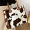 Thumbnail: Fluffy Cow Leather Trim Tote Bag