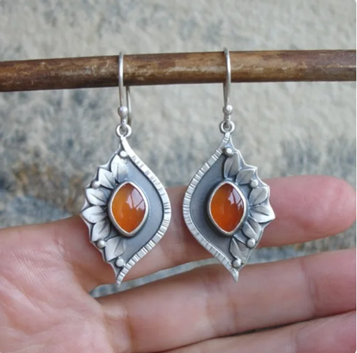 Antique Silver Color Earrings