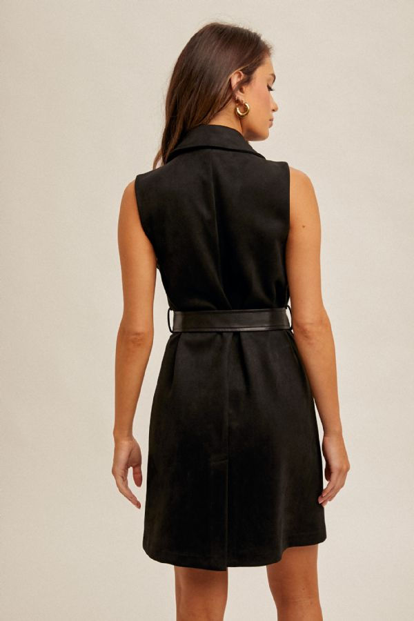 Thumbnail: Suede Longline Vest or Dress