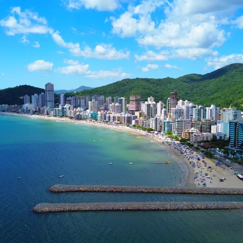 Vista aérea de Itapema SC