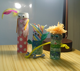 Expressive arts therapy using puppets and drama