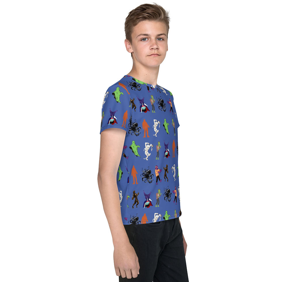 Thumbnail: "Blue Monster Maelstrom" Unisex Youth Tee
