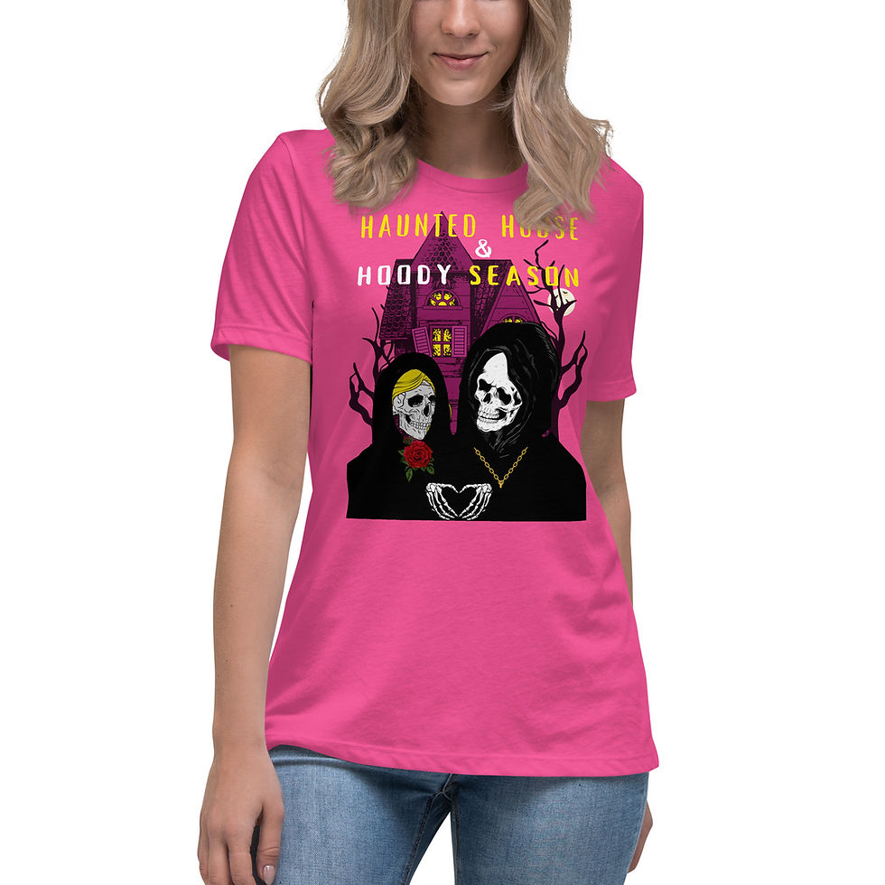 Thumbnail: "Haunted House & Hoody Season" Women's Tee 3
