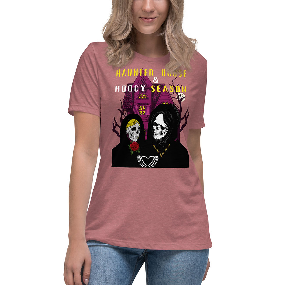 Thumbnail: "Haunted House & Hoody Season" Women's Tee 3