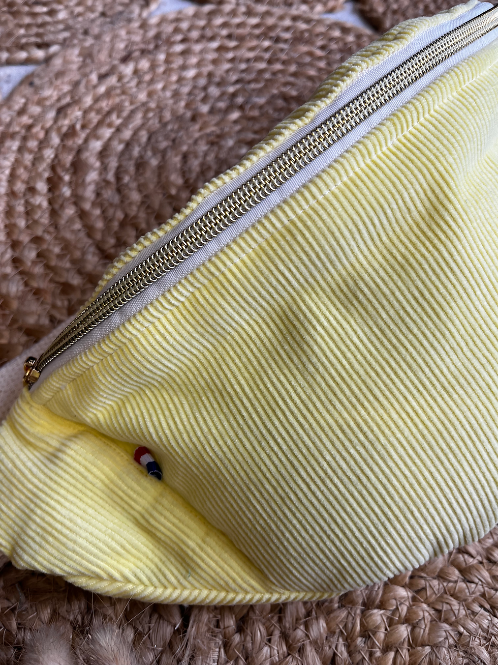 Miniature : sac banane femme velours côtelé