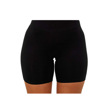 Black Biker Shorts - 42