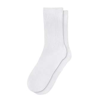 White Crew Socks - 43