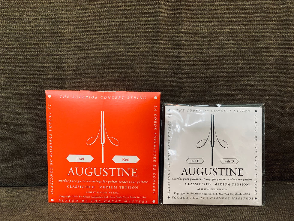 Dây đàn guitar classic Augustine đỏ Medium Tension