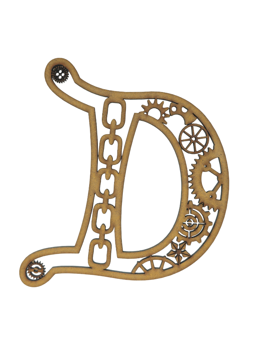 Letra (D) steampunk LSDM