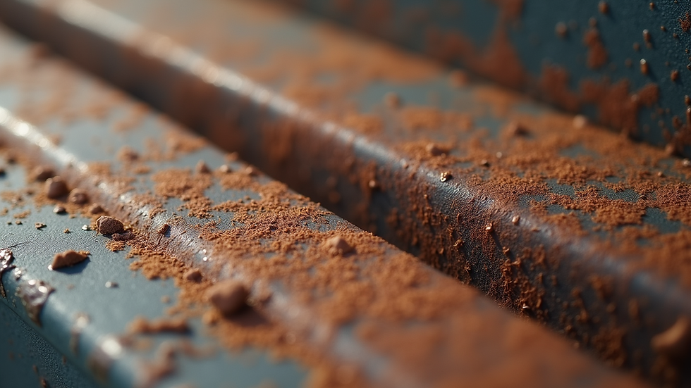 Close-up view of rusty texture on metal surface