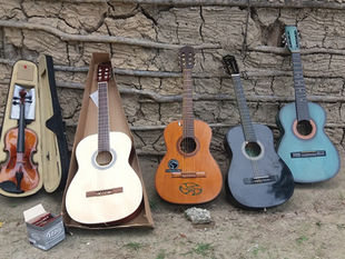 Coral infanto-juvenil indígena Guarani recebe doações de instrumentos musicais