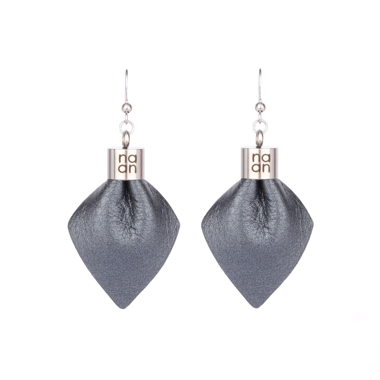 PLUME Mini Earrings – Shark Grey