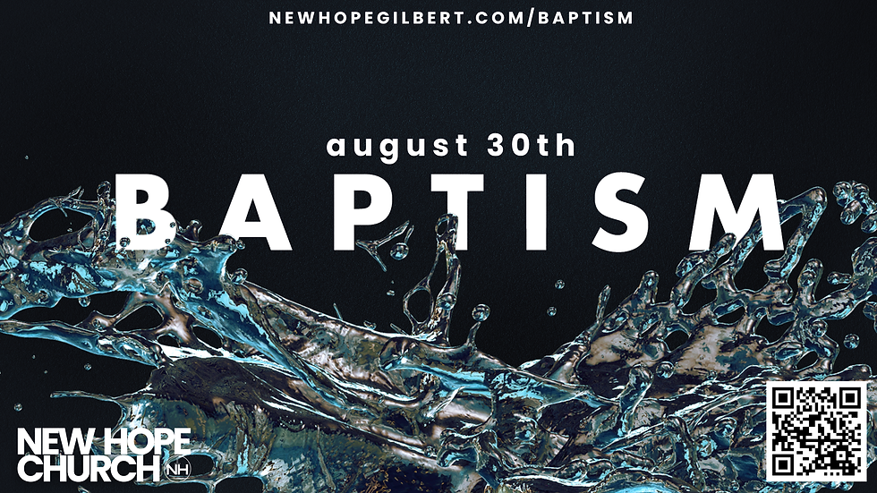 Baptism Sunday