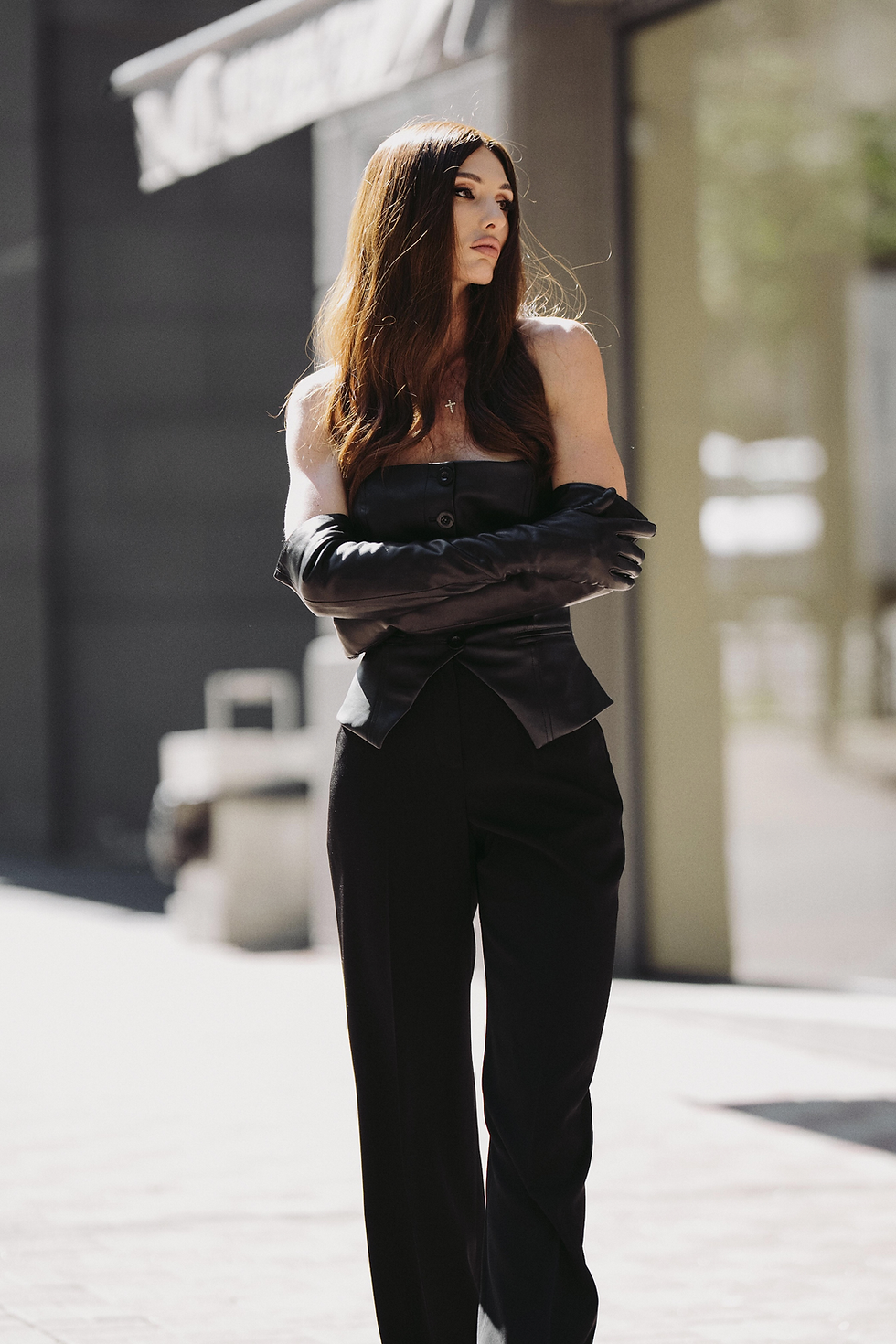 Прев'ю: Шкіряний жилет Leather