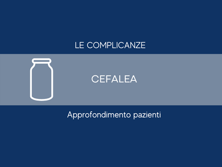 CEFALEA - Complicanza da Tossina Botulinica