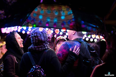 Night time at the festival