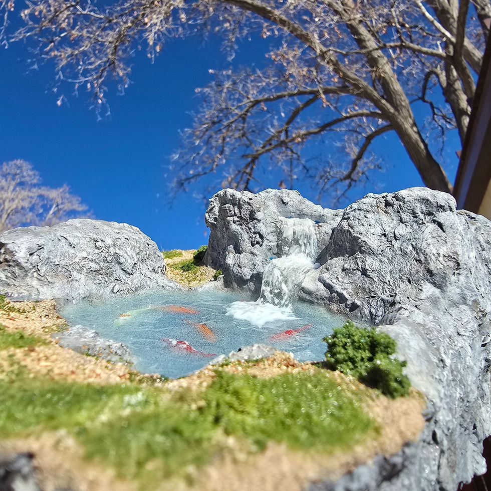 Thumbnail: Koi Fish Pond Diorama - Realistic Nature Landscape