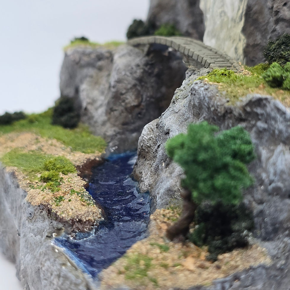 Thumbnail: Realistic Waterfall Diorama – Handmade Nature Landscape Display