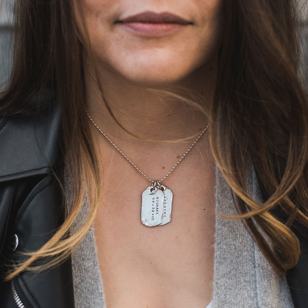 Thumbnail: WHD Dog Tag (Polished) | Sterling Silver