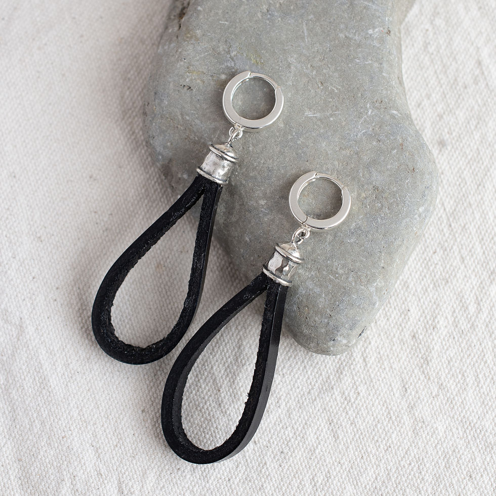 Thumbnail: Stable Earrings in Blacksmith | Sterling Silver