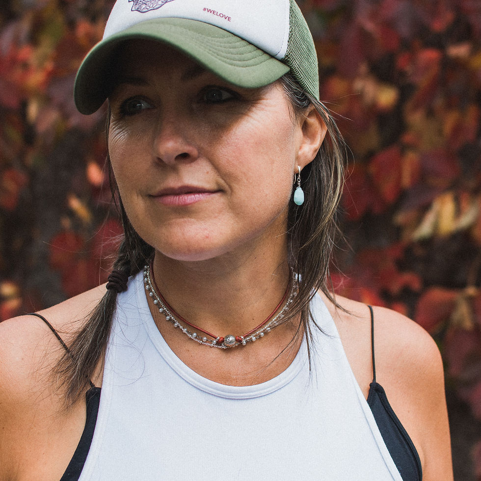 Thumbnail: 'Courage' Sterling Lava Bead Choker | Sterling Silver