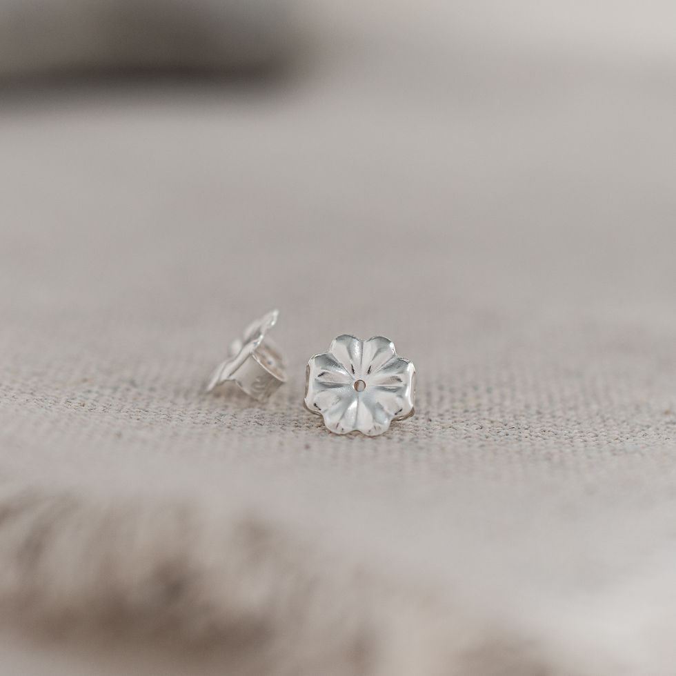 Thumbnail: Flower Child Peace Studs | Sterling Silver