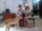 2 dogs adopted, one adult, one puppy