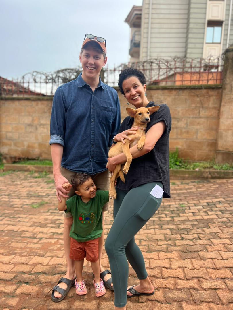 This dogs was adopted from the USPCA shelter