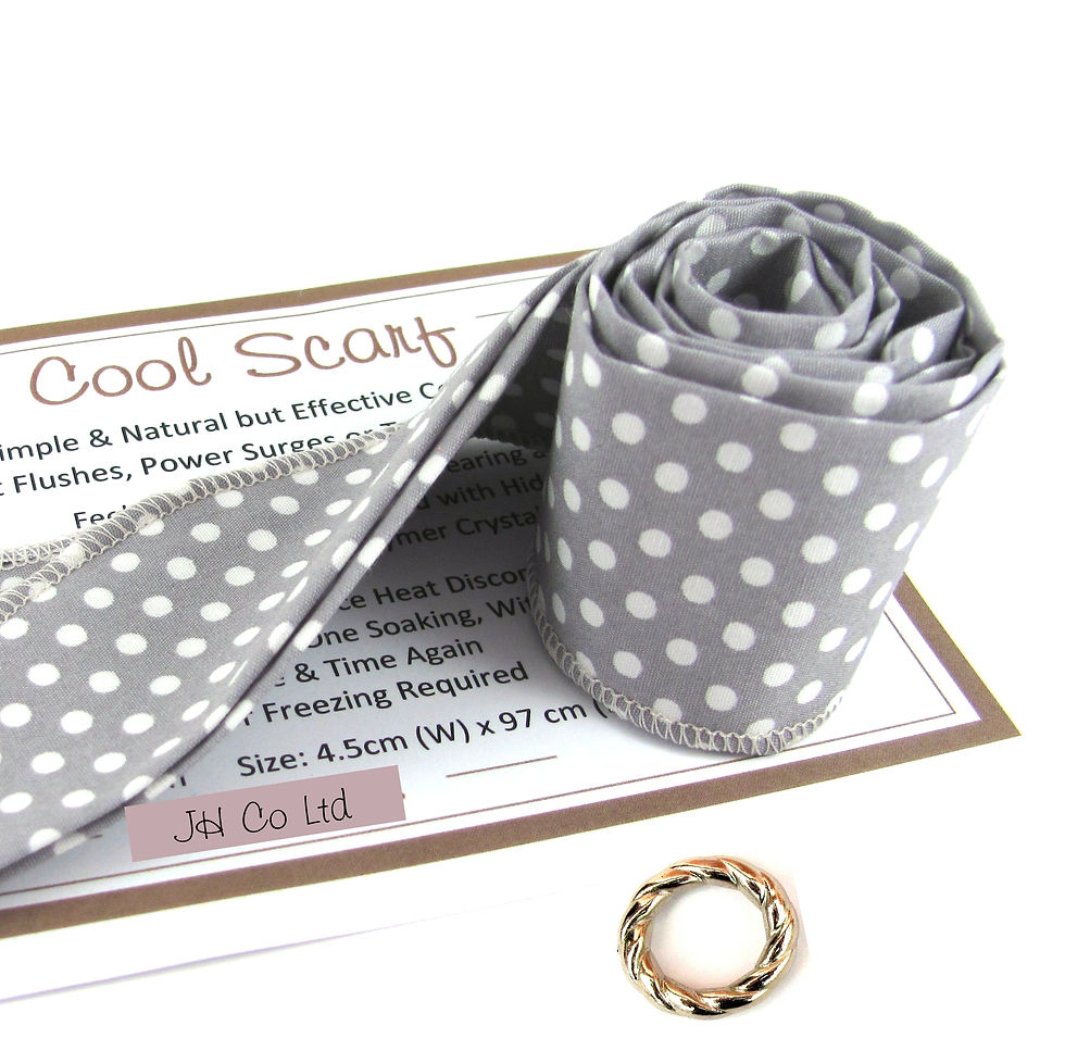 Thumbnail: The Original Meno Cool Scarf - Silver Grey - Spots & Stripes