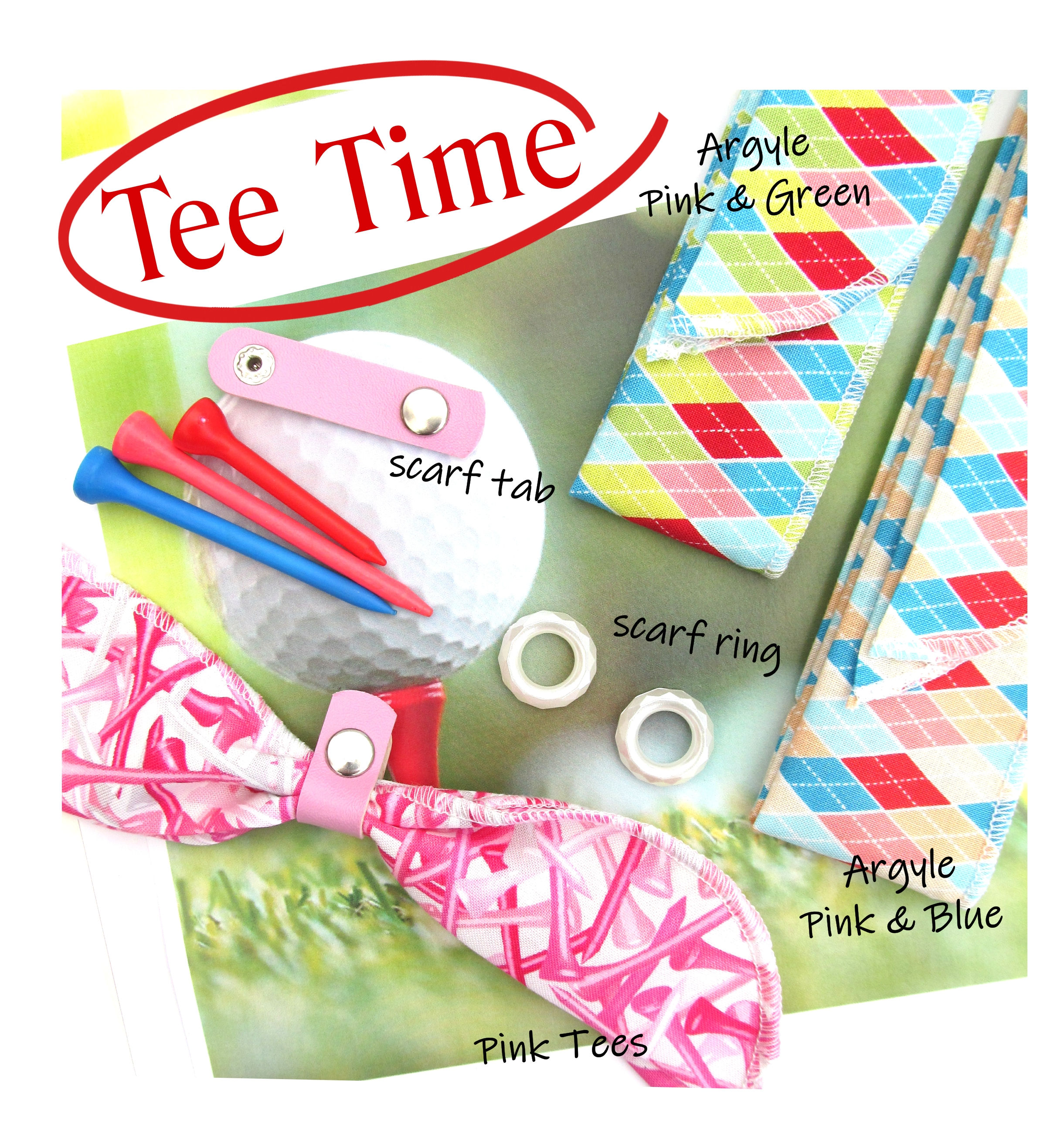 The Original Meno Cool Scarf - Tee Time - 3 Designs