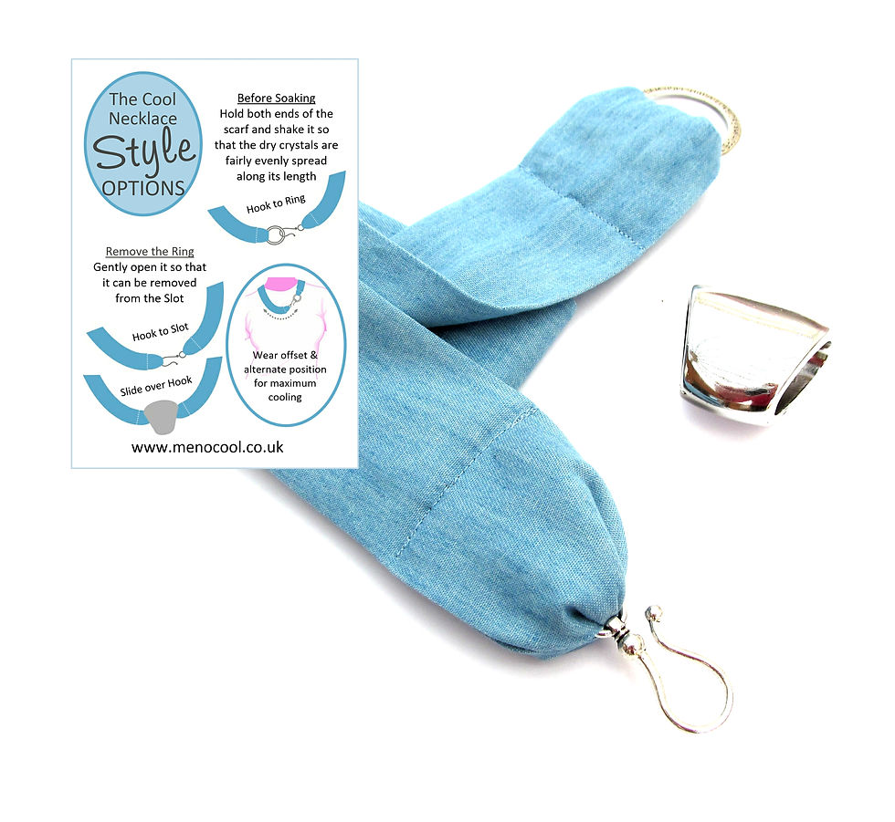 Thumbnail: Meno Cool Necklace - Denim - Light Blue