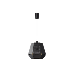 Aden hexagonal pattern Fall pendant_Black <Large Size>