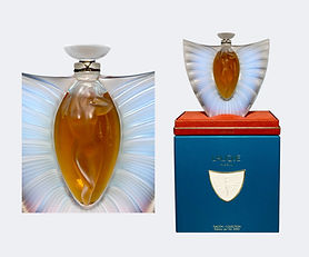 Vintage Lalique Sylphide Extrait de Parfum - French Lalique Female Nude Perfume 2000 Limited Edition Crystal Bottle