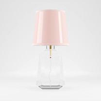 Pink Crystal Table Lamp design by M.Elliott.W A. VISIONARY STUDIO