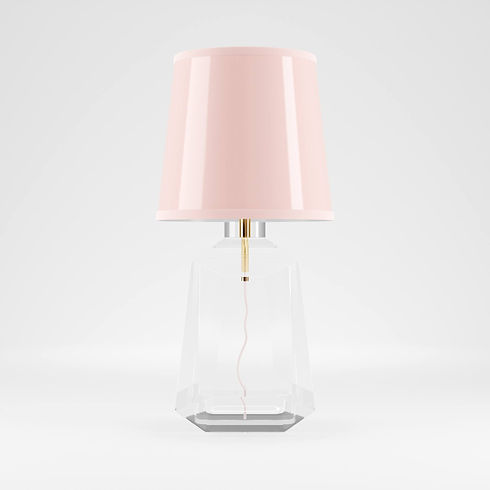 PINK Crystal Table Lamp design By Madele