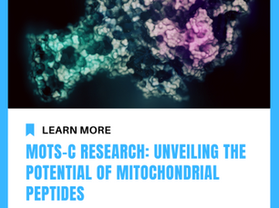 Mots-C Research: Unveiling the Potential of Mitochondrial Peptides