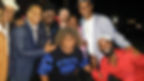 with members of Los Van Van