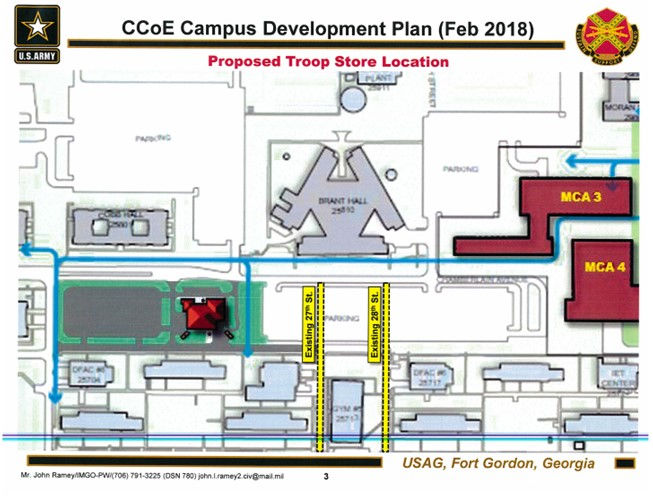 Fort Gordon New Express Troop Store, Name Brand Fast Food, and Barber Shop, GA