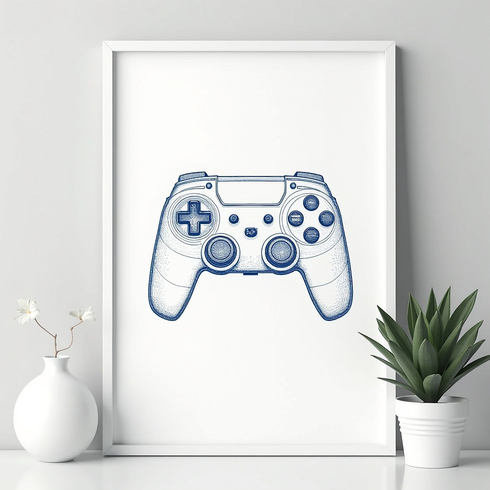 Controller Blueprint Poster
